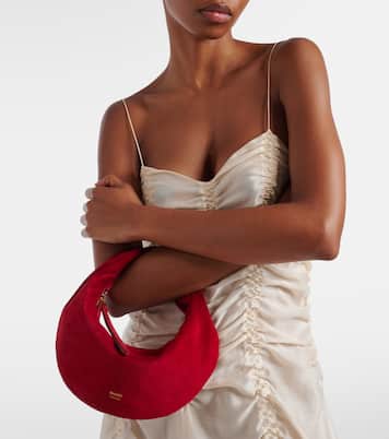 Olivia Mini suede shoulder bag | Khaite
