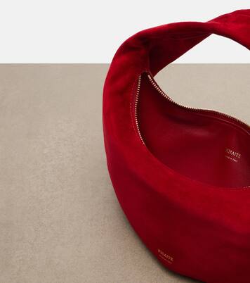 Olivia Mini suede shoulder bag | Khaite