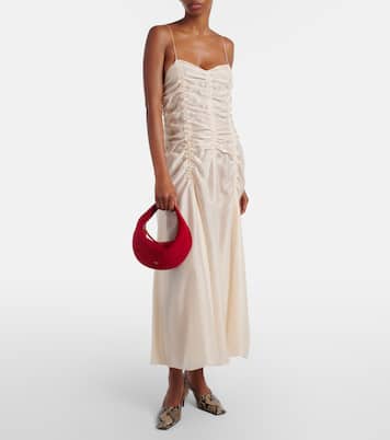 Olivia Mini suede shoulder bag | Khaite