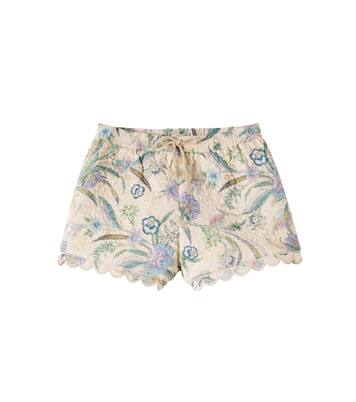 Indra floral scalloped cotton shorts | Zimmermann Kids