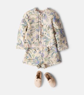 Indra floral scalloped cotton shorts | Zimmermann Kids
