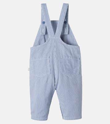 Baby striped patch-appliqué denim overalls | Stella McCartney Kids