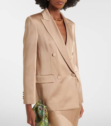 Arca double-breasted satin blazer | Max Mara