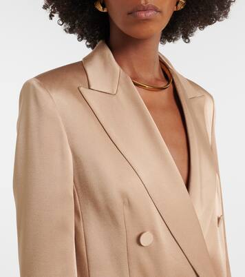 Arca double-breasted satin blazer | Max Mara