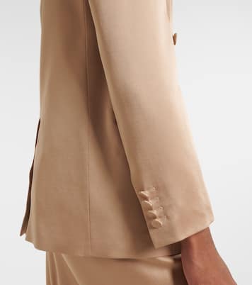 Arca double-breasted satin blazer | Max Mara