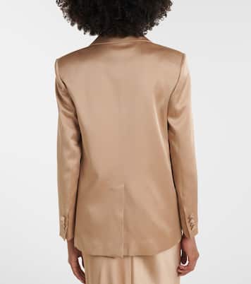 Arca double-breasted satin blazer | Max Mara