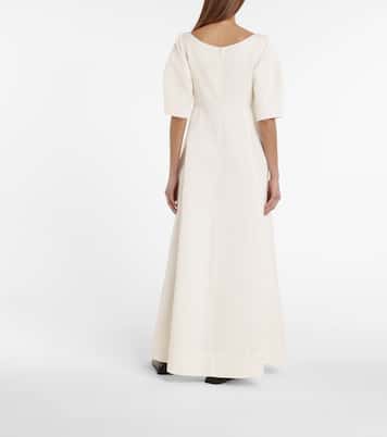 Linen and cotton-blend midi dress | Toteme