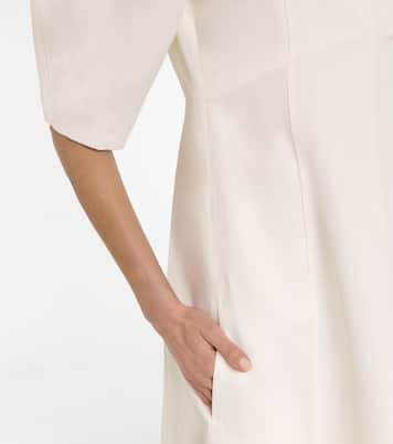 Linen and cotton-blend midi dress | Toteme