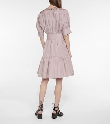 Striped cotton midi dress | Chloé