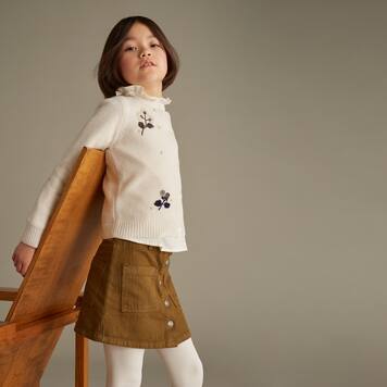 Jupe Gretel en coton | Bonpoint