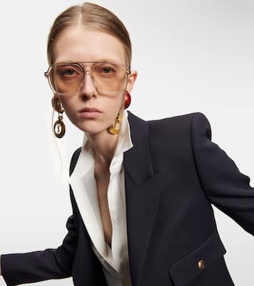 Aviator acetate sunglasses | Saint Laurent