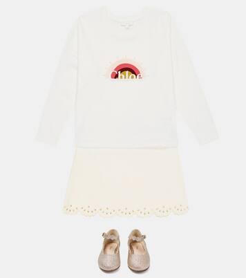 Jupe en laine mélangée | Chloé Kids