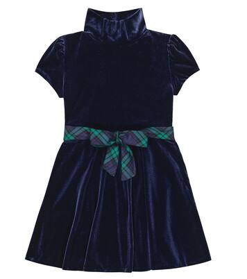 Robe en velours | Polo Ralph Lauren Kids