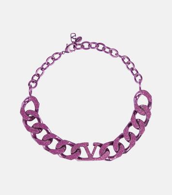 Choker VLogo mit Kristallen | Valentino