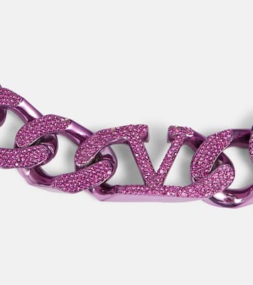 Choker VLogo mit Kristallen | Valentino