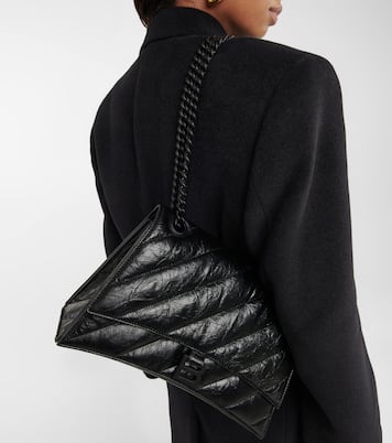 Schultertasche Crush Medium aus Leder | Balenciaga