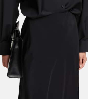 Medela silk satin midi skirt | The Row