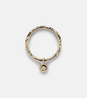 Ring Nesting Gem aus 18kt Gelbgold mit Diamant | Octavia Elizabeth