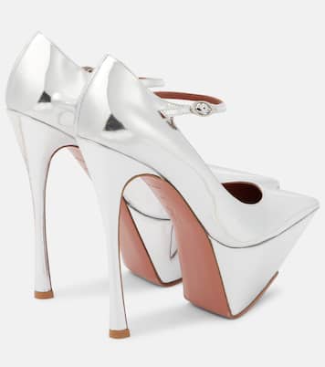 Plateau-Pumps Yigit aus Lackleder | Amina Muaddi