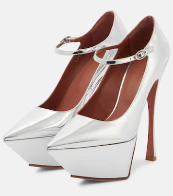 Plateau-Pumps Yigit aus Lackleder | Amina Muaddi