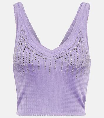 Embellished knit top | Rabanne