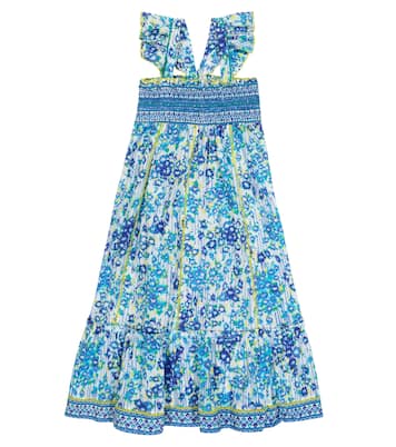 Cindy floral cotton dress | Poupette St Barth Kids