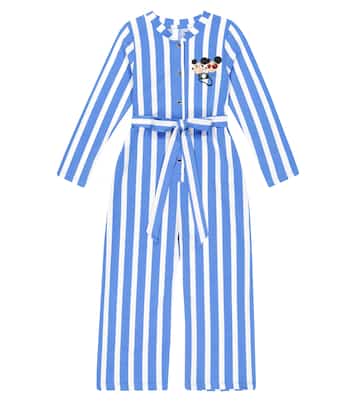 Ritzratz striped cotton-blend jumpsuit | Mini Rodini