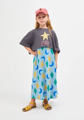 Printed cotton jersey dress | Jellymallow