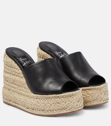 Ariella Zeppa leather espadrille sandals | Christian Louboutin