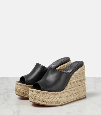 Ariella Zeppa leather espadrille sandals | Christian Louboutin