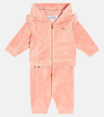 Baby cotton-blend velvet tracksuit | Tartine et Chocolat