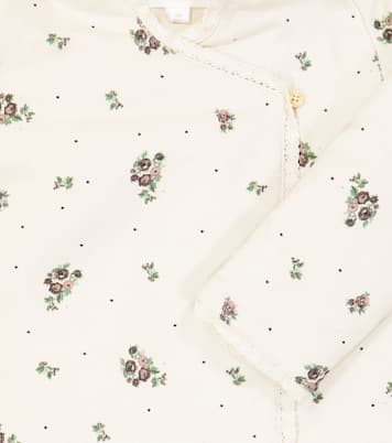 Baby Camille floral corduroy jacket | C'era Una Volta