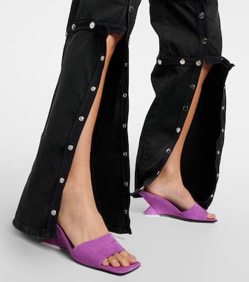 Pantoletten Cheope 60 aus Veloursleder | The Attico