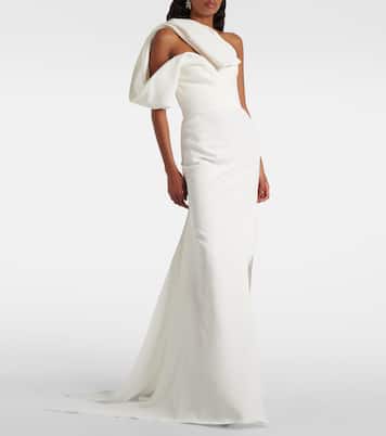 Robe longue asymétrique Darkness | Maticevski