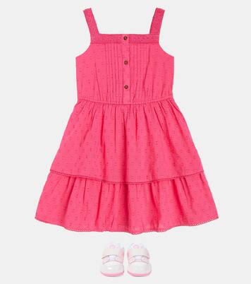 Besticktes Kleid aus Baumwolle mit Spitze | Scotch & Soda Kids