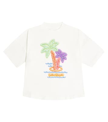 T-shirt imprimé en coton | Palm Angels Kids