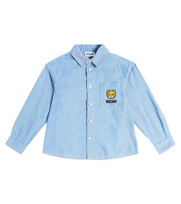 Teddy Bear cotton-blend shirt | Moschino Kids