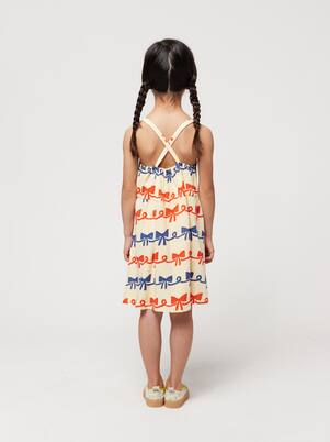 Ribbon Bow ruffle-trimmed dress | Bobo Choses