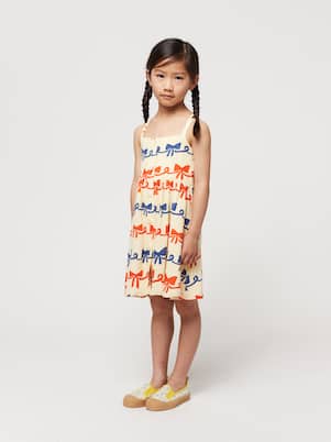 Ribbon Bow ruffle-trimmed dress | Bobo Choses