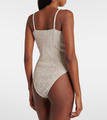 Knitted linen and cotton bodysuit | Magda Butrym