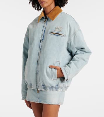 Wattierte Jacke aus Denim | Miu Miu