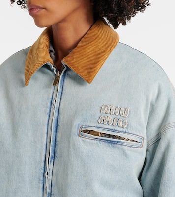 Wattierte Jacke aus Denim | Miu Miu