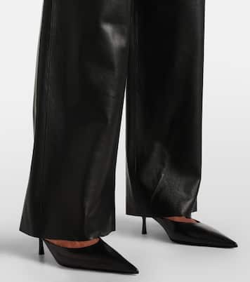 Hose Olan aus Leder | Nour Hammour