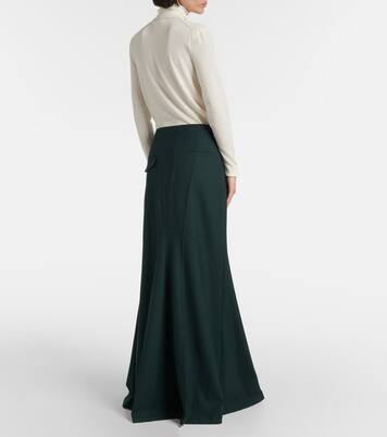 Asymmetric maxi skirt | Victoria Beckham