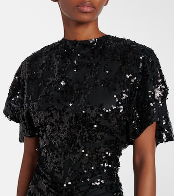 Abito lungo con paillettes | Victoria Beckham