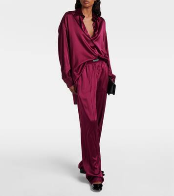 Audrey bow-detail patent leather ballet flats | Tom Ford