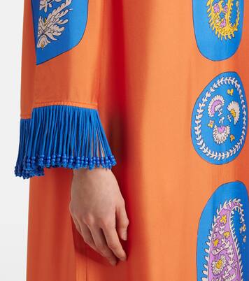 Robe midi Luis en soie | Alémais