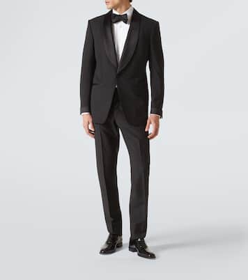 Pantalones de traje de lana y mohair | Lardini