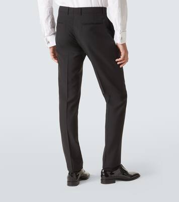Pantalones de traje de lana y mohair | Lardini