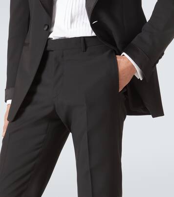 Pantalones de traje de lana y mohair | Lardini